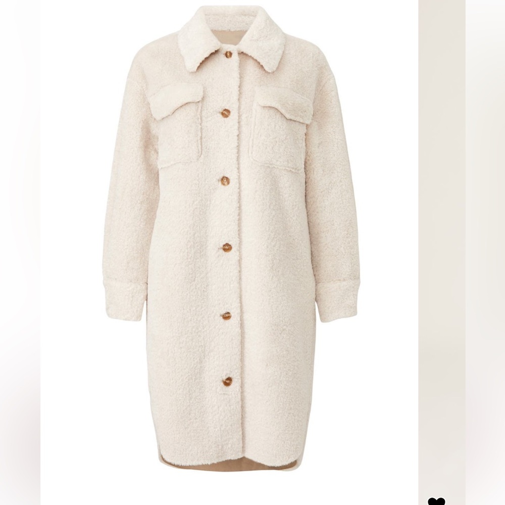 MAJE- GALI FAUX FUR JACKET